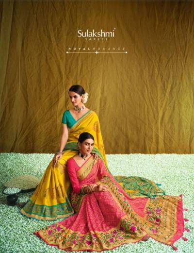 Devika By Sulakshmi Heavy Pallu Brasso Silk Sarees in Wholesale